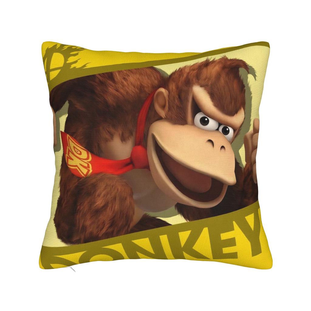 Декоративные наволочки Игры Donkey Kongs Bananza Мерч для дома Наволочка для декоративной подушки Прямая поставка Несколько размеров