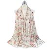 NEW Fashion Women Chiffon Flower Print Muslim Head Scarf Ladies High Quality Shawl and Wrap Female Headband Hijab Stoles