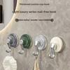 Plastic Suction Cup Hook Strong Vacuum Bathroom Suction Cup Hooks Waterproof Towel Holder Stainless Steel Reusable Wall Hanger