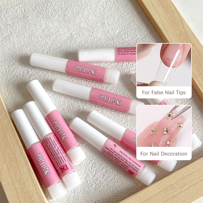 Супер сильный клей для ногтей набор для накладных ногтей акриловые ногти пресс на искусственные ногти художественные украшения долговечный адгезивный гель