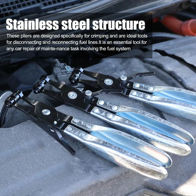 Car Water Pipe Hose Clip Pliers Clamp Swivel Drive Jaw Locking Tool Removal and Installation of Ring-Type Flat-Band Hose Clamps