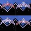 Bridal Headwear Multicolored Ladies Exquisite Dazzling Party Crown Luxurious Birthday Tiaras