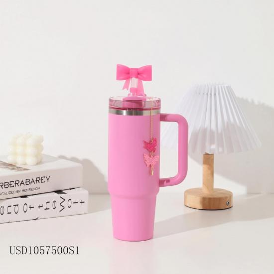 Cup Accessories Set 10mm Flying Monkey Butterfly Straw Charm for 30&40 oz Tumbler with 2pc Bow Straw Cover