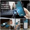 Для iPhone 17e Магнитный Кошелек 2-в-1 Съемный Держатель для Карт с RFID-блокировкой Подставка Ударопрочный Чехол-книжка из Искусственной Кожи