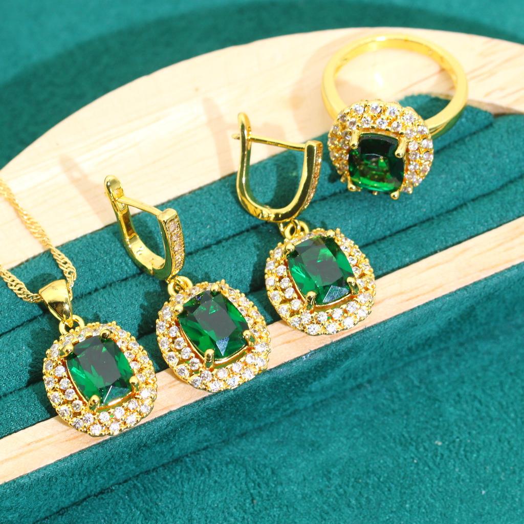 Europe and The United States Bestselling Ladies Zircon Jewelry Set Romantic Wedding Accessories Fashion