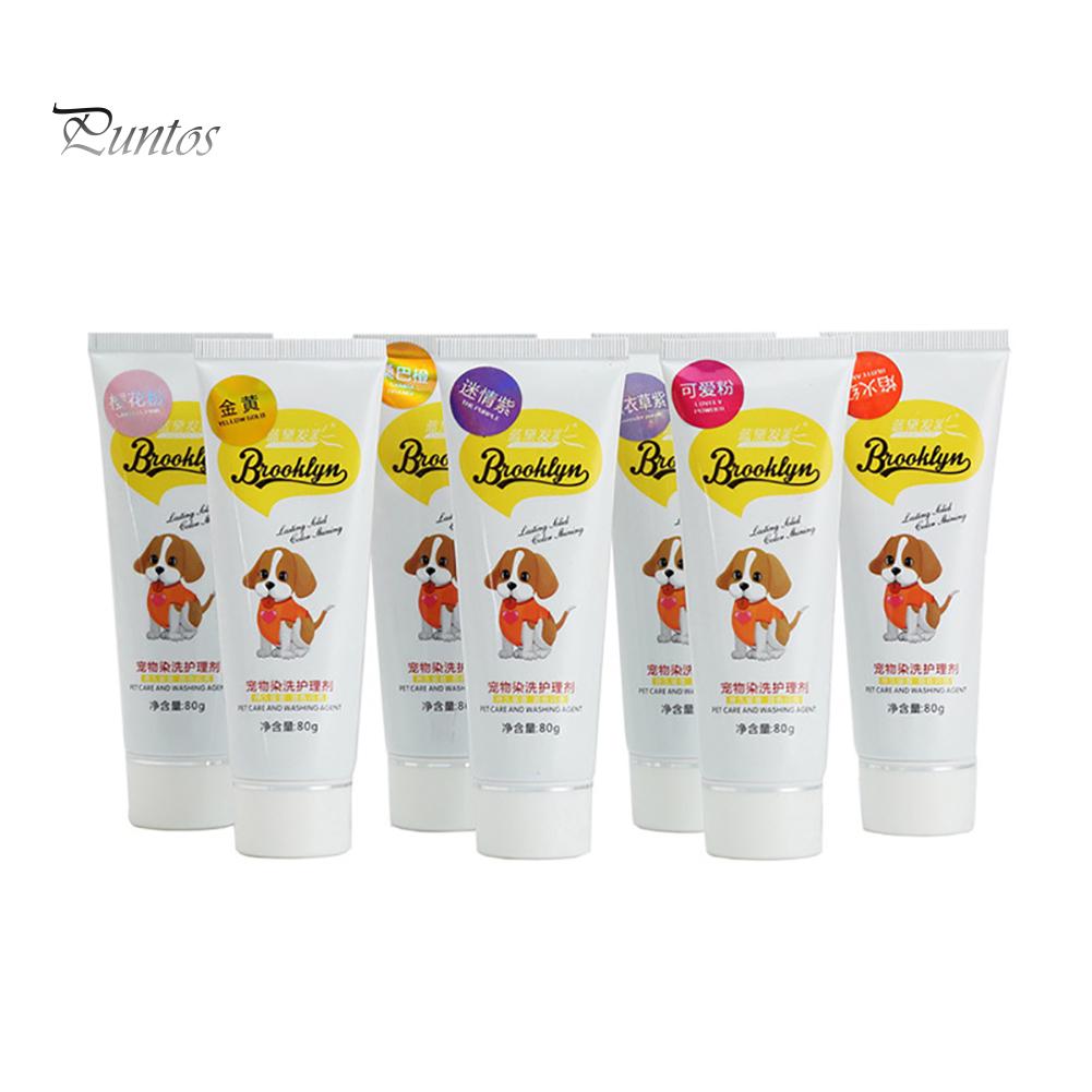 Нетоксичная краска для шерсти питомцев для собак и кошек - 80 г, временная и смываемая