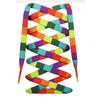 New Flat Rainbow Shoelaces for Sneakers Colorful Shoe Laces Colored Gradient Shoelace for Canvas Laces for Tennis Women Man