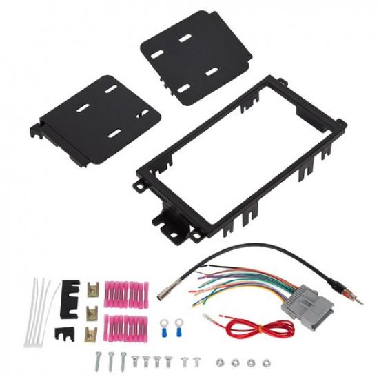 DOUBLE 2 DIN STEREO RADIO DASH KIT W/ WIRING HARNESS For BUICK CHEVY GMC Pontiac