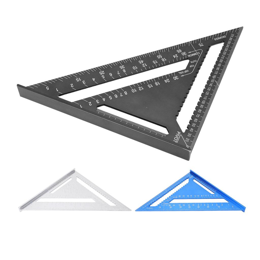 Треугольная линейка из алюминиевого сплава с метрической и имперской системой мер, четкая шкала, высокая точность, легко читаемая для инженера