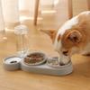 Classic Pet Cat Bowl Automatic Feeder Dog Cat Food Bowl With Water Fountain Double Bowl Drinking Raised Stand Dish Dog Bowl For