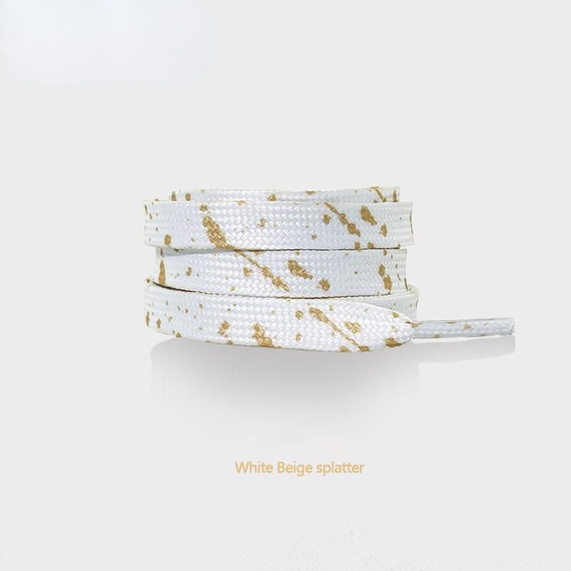 NO.8 красочные всплеск чернил AF1 шнурки женские позолоченные мужские красные черные спортивные повседневные баскетбольные кроссовки с ручной росписью шнурки 100/120/140/160