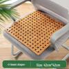 Breathable Bamboo Cooling Seat Cushion for Long Summer Use - Ideal for Office Chairs and Cars.