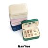 New Double Layer Velvet Jewelry Box Custom Logo Portable Rings Earrings Necklaces Jewelry Organizer Case Small Jewelry Gifts Box