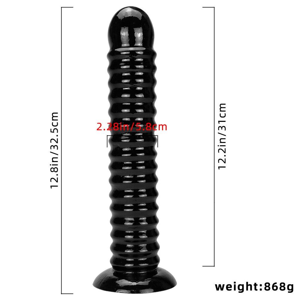 Супер огромный фаллоимитатор 32,5 см для анала XXL, реалистичный конский пенис, черный член, секс-игрушка для взрослых, ремешок на фистинг, БДСМ, рабское целомудрие