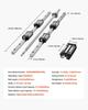 Linear Rail Guide Kit, HGR20, 2PCS 600 mm (23.62 inch) Linear Rails and 1PCS Ball Screw, 4PCS Slide Blocks, with BF12/BK12 End Support, Coupling, and
