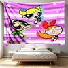 The Powerpuff Girls Print Tapestry - Portable Wall Decor Cloth, for Home, Dorm, Travel, Bedroom, Living Room - Ideal Birthday Housewarming Gift