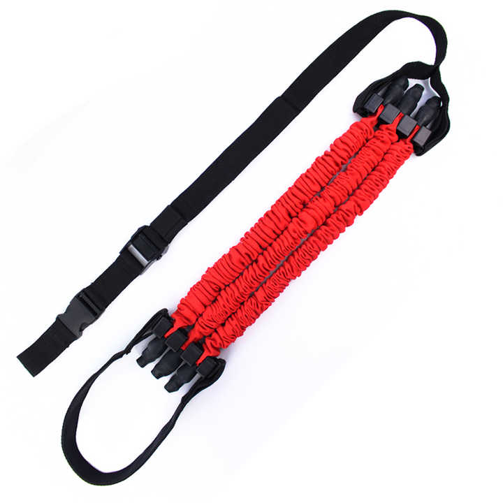 Durable Black Red Gym Home Yoga Use Fitness Power Training Bodybuilding Pull up Assist Bands Latex Muscle Resistance Rope Set