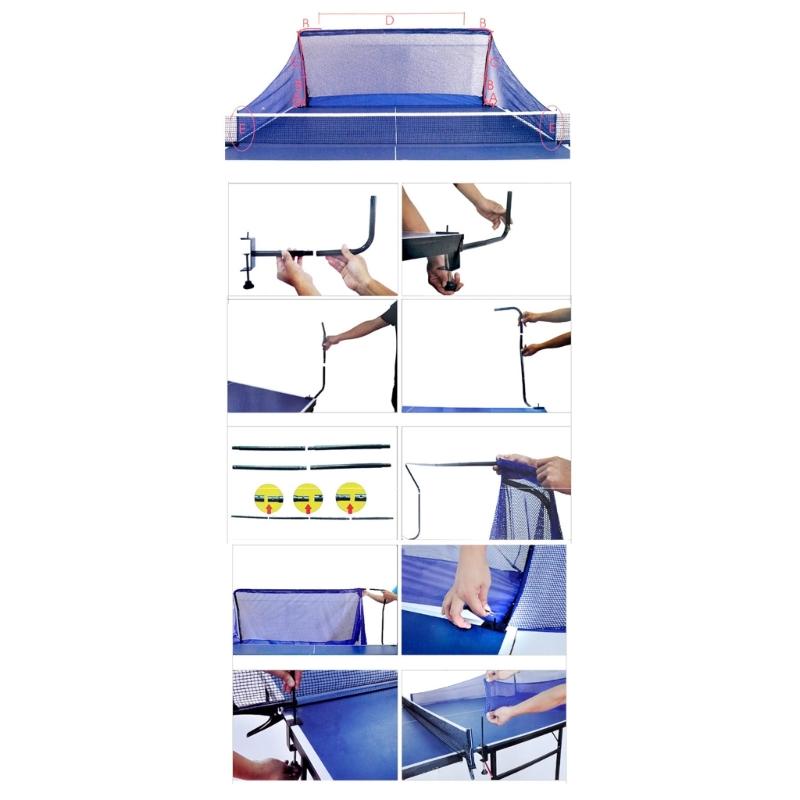 Light Weight Table Tennis Ball Catches Net PingPong Ball Training Collecting Net Portable Table Tennis Training Tool