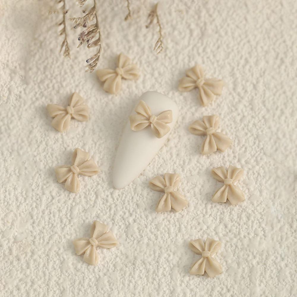 10PCS Bow Accessories Supplies 3D Rhinestone New Manicure Design  Hairclip