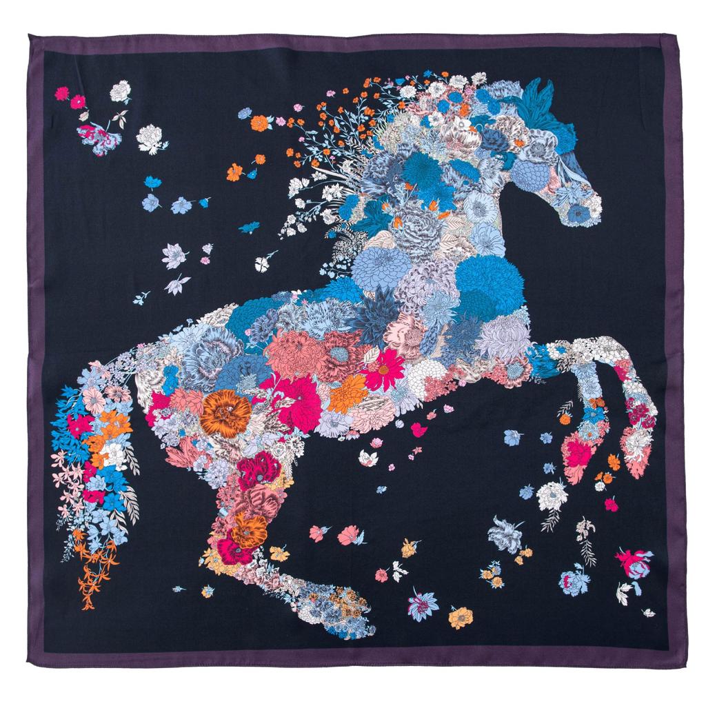 Mulberry Silk Scarf New Retro Winter Beautiful Ginkgo Printing Four Seasons Shawl Sunscreen Dual-purpose