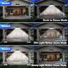 368 LED Solar Lights Outdoor Motion Sensor Solar Fence Lights 3 Modes Wall Light Waterproof Bright Solar Security Light Garage