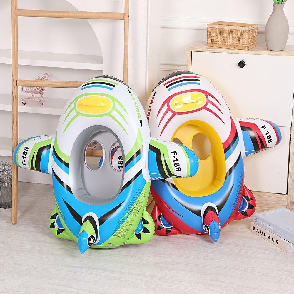 Aircraft Shape Swimming Circle Inflatable Baby Swimming Float Seat Kid