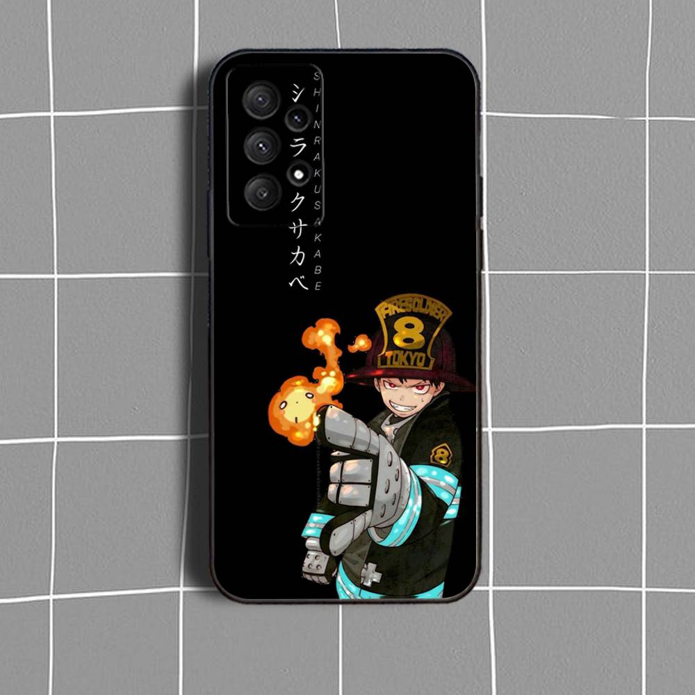 B-Benimaru F-Fire ForceS Phone Case For Samsung Galaxy A73,31,32,72,41,53,52,71,22,5G,Note,J7,8,9 Soft Black Cover