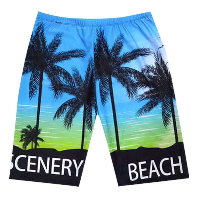 Мужские плавки средней длины, профессиональные пляжные длинные боксеры, купальники для мальчиков больших размеров для горячих источников