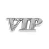 Car Sticker Silver Tone VIP Shape Car Body Metal Decorative Emblem Badge Decal Sticker