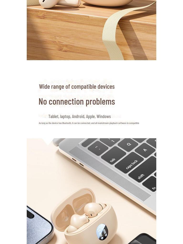 Беспроводная Bluetooth-гарнитура 895B S510 — светодиодный дисплей, высокое качество звука, шумоподавление, длительное время работы от аккумулятора, подходит для занятий спортом.