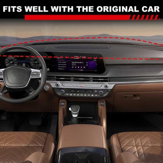 Серый солнцезащитный коврик на приборную панель, накладка на панель приборов, коврик для Kia Telluride 20-23