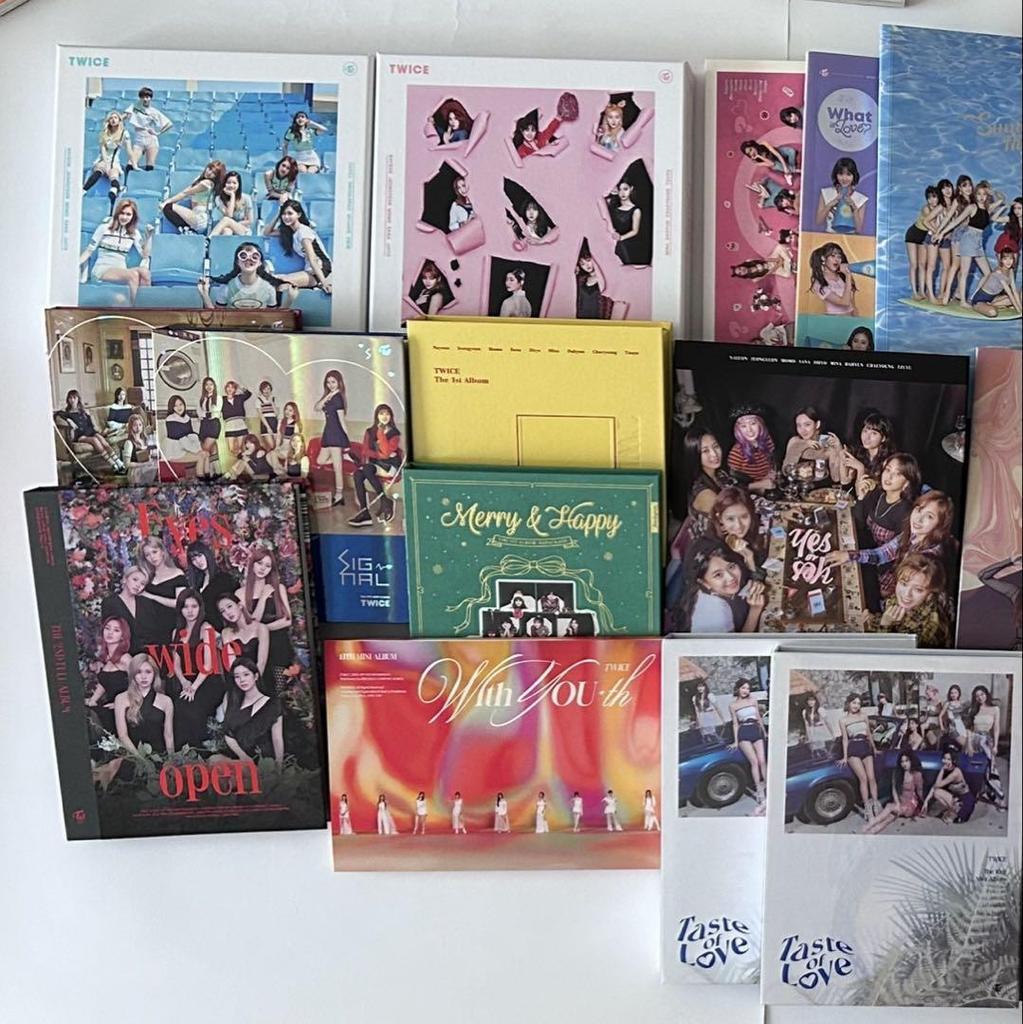 [USED] TWICE Album Trading Card Accessory CD Set Bulk Sale