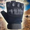 Tactical Gloves Riding Half Finger Cloth Shell Design Non-slip Sun Leakage Finger Fighting Riding Self-defense Training Gloves