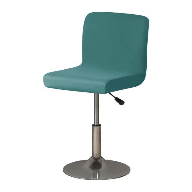 Эластичный однотонный короткий чехол на заднюю панель из спандекса, чехол на барный стул, безрукий чехол на сиденье для стула для отеля, банкета, чехлы на стул для гостиной