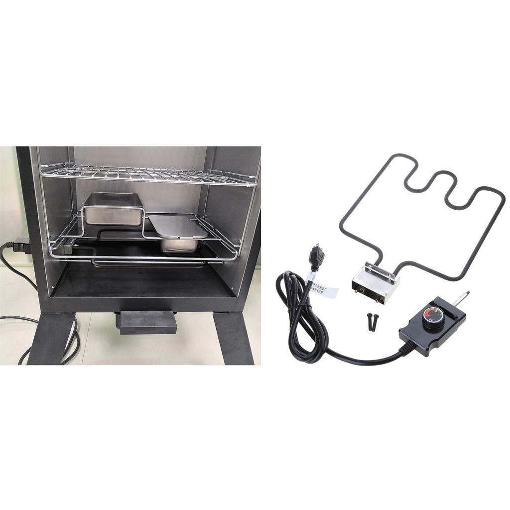 Замена нагревательного элемента гриля Электрическая коптильня Регулируемый термостат Шнур Регулятор 1500 Вт Металлический нагревательный элемент