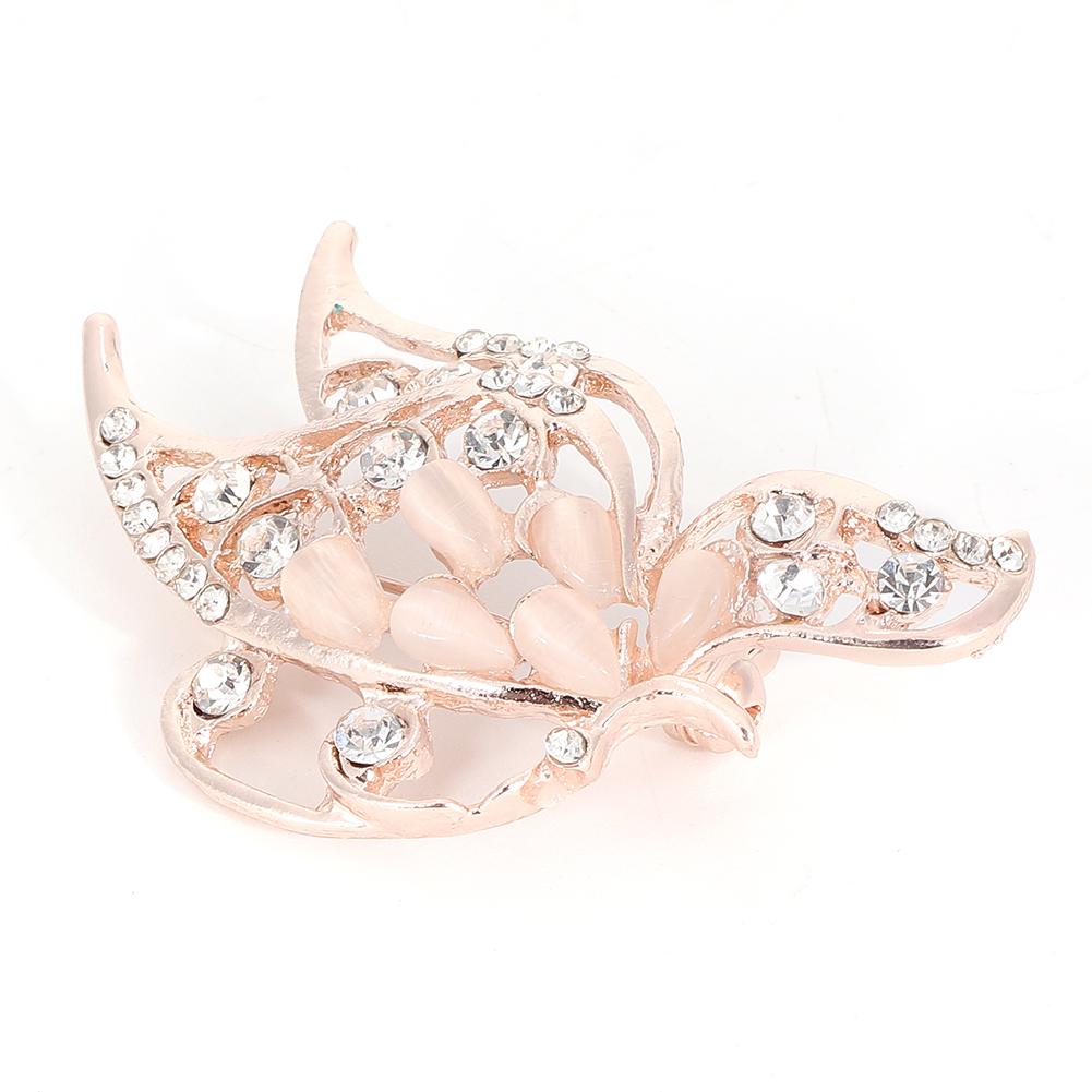 Мода Женщины Стразы Форма Бабочки Брошь Булавка на Воротник Аксессуар для Одежды Ювелирное Изделие Подарок
