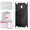 apgo Protective Skin Sticker for the Back+sides Compatible with Samsung Galaxy J7 (2017), Full Wrap Film, Foil, Vinyl - Pattern Black Leather