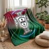 Portugal Football Printed Flannel Blanket Skin Friendly Warm Decorative Throw for Indoor Couch Bed Daily Use