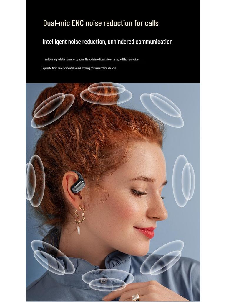 Умные наушники-переводчики Bluetooth со светодиодным экраном - Беспроводные, с шумоподавлением, накладные, спортивного дизайна, со сверхдолгим временем работы от аккумулятора