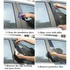 1 Set Glossy Black Car Exterior Window Molding Door Trim B C Pillar Post Decal Cover Panel Fit for Acura TSX 2009-2012 2013 2014