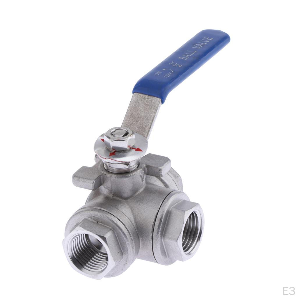 Нержавеющая сталь 304 для тяжелых условий эксплуатации для воды, масла и газа с синими фиксирующими ручками