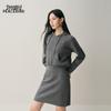 PEACEBIRD Women's Winter Gray Sweater Dress