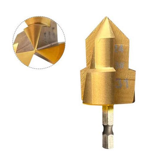 1/3Pcs Heavy-Duty Pipe Reaming Drill Bits Rustproof Corrosion Resistant Easy Installation Versatile Compatibility Reamer