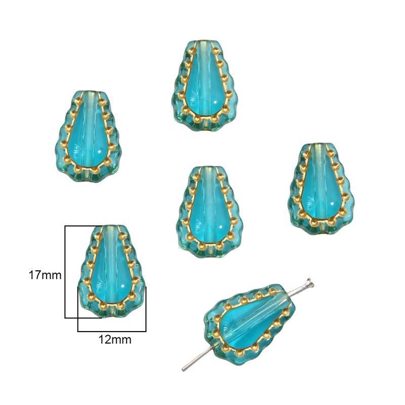Барочные позолоченные овальные плоские бусины-оливки для изготовления украшений и серег своими руками