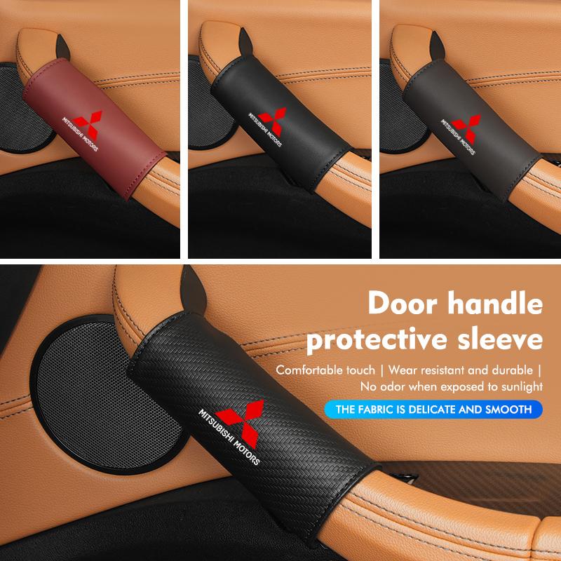Car Door Inner Handle Protective Anti-Wear Accessories For Mitsubishi Outlander Lancer L200 ASX Pajero Grandis Eclipse
