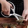 Высокая твердость Ножницы для куриных костей Серебристые Ножницы для барбекю Бытовые кухонные ножницы Мясо