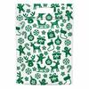50pcs with Handles Christmas Sealing Bags Plastic Packaging Bags Candy Cookie Bags  Xmas Holiday