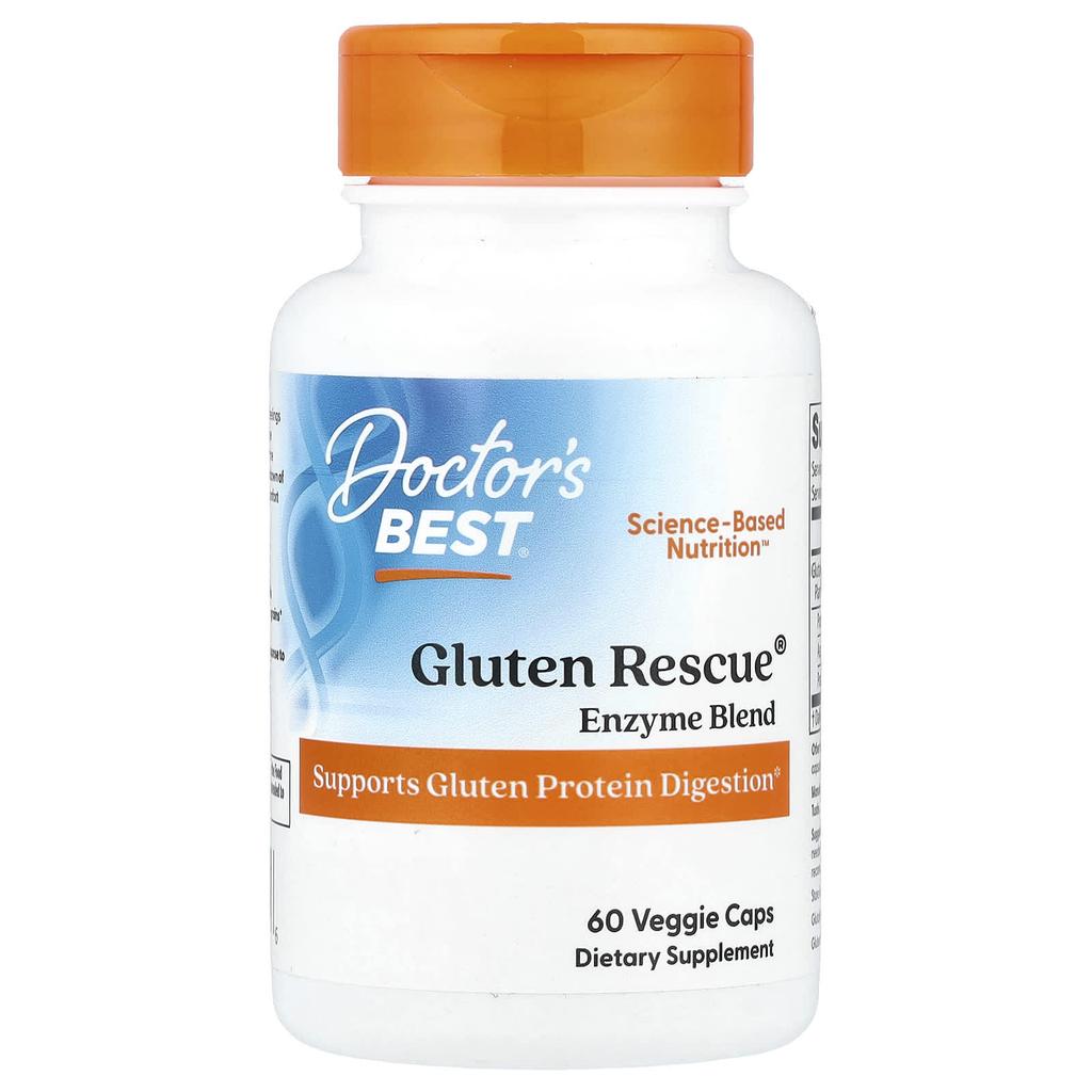 Doctor's Best Gluten Rescue with Glutalytic, 60 Veggie Caps