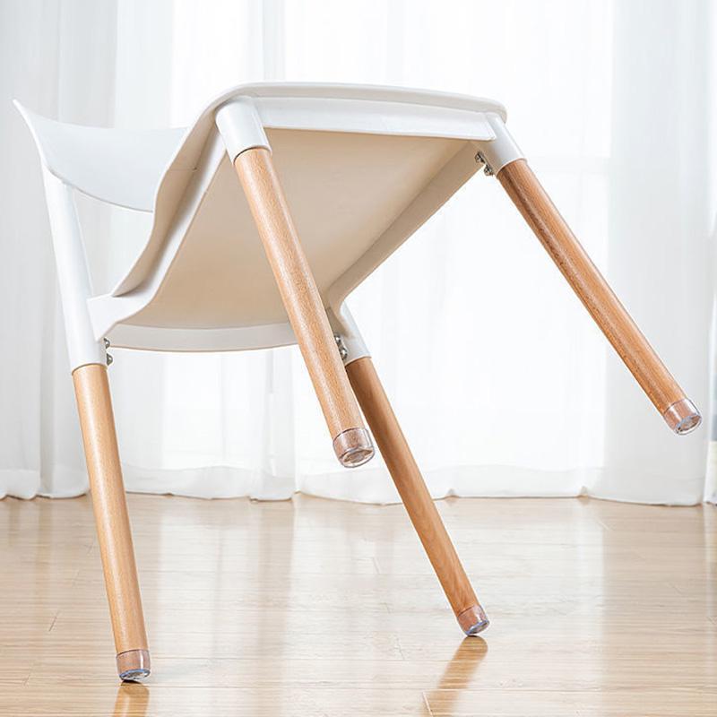 4 шт./компл. 19 мм круглые пыленепроницаемые прозрачные резиновые носки-чехлы для ножек мебели, накладки для ножек стола и стула, колпачки, накладки для защиты пола