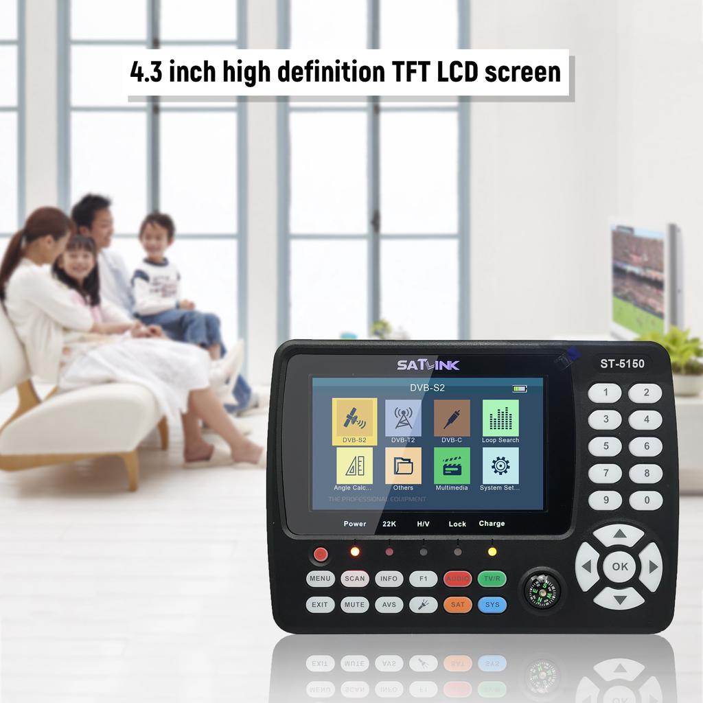ST-5150 DVB-S2/T2/C COMBO HD Satellite TV Signal Finder Digital Handheld Signal Meter Satellite